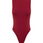 Front shot of one-piece swimsuit on a white background