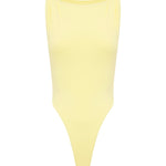 Yellow swimsuit on a white background