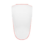 Back shot of white sleeveless tee on a white background.