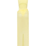 Back of yellow swimsuit with a matching sheer maxi skit on a white background