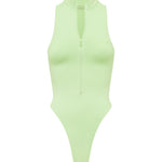 Light green swimsuit on a white background