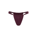 Deep Purple bikini bottom on a white background