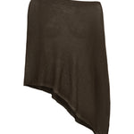 Brown poncho on a white background