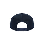 Back of navy blue cap on a white background