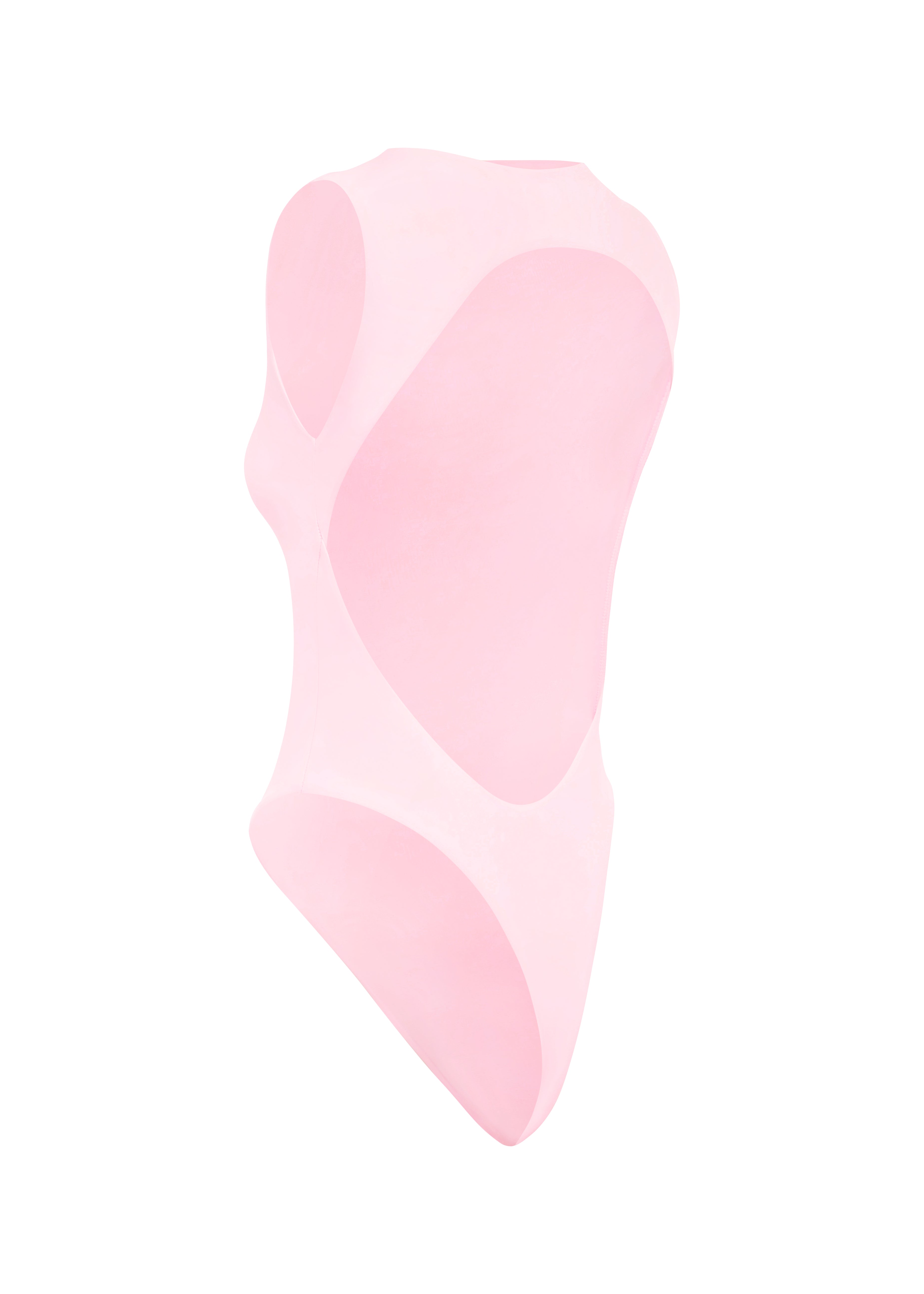 Pink swimsuit on a white background